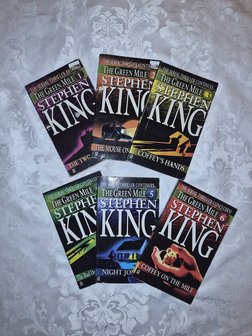 Stephen King The Green Mile Paperback Set - Multi-Color Covers
